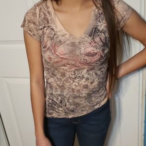 Sheer flowery design